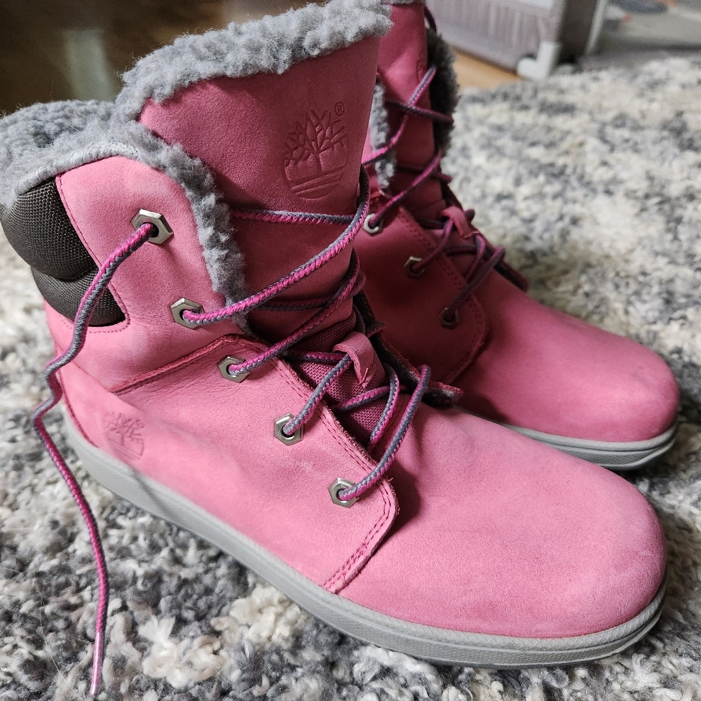 5.5 timberland pink boots